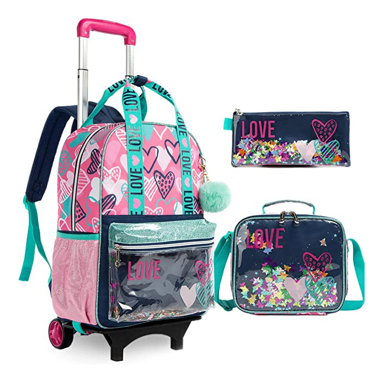 3 sa 1 nga Trolley Bag Set para sa mga Babaye