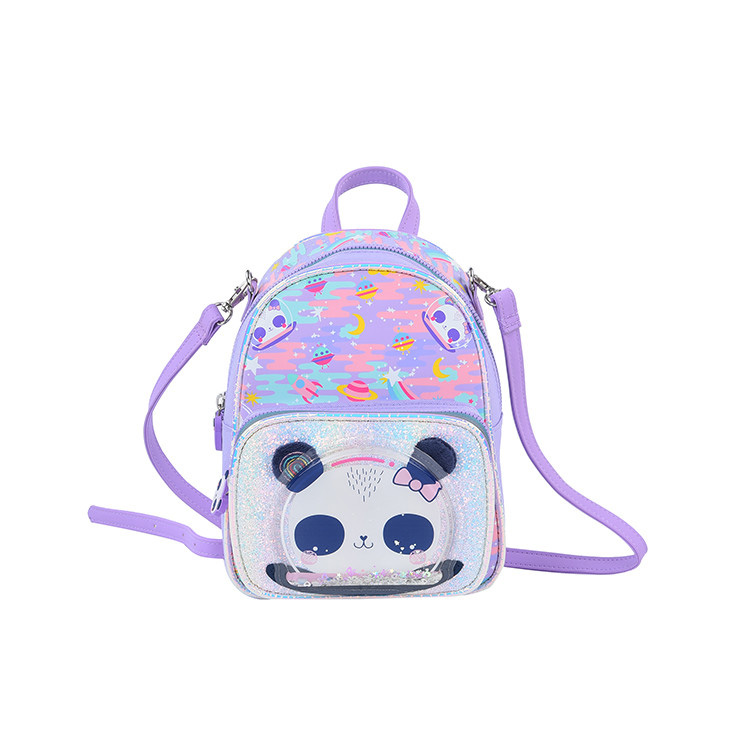Cartoon Panda nga Estudyante nga Schoolbag