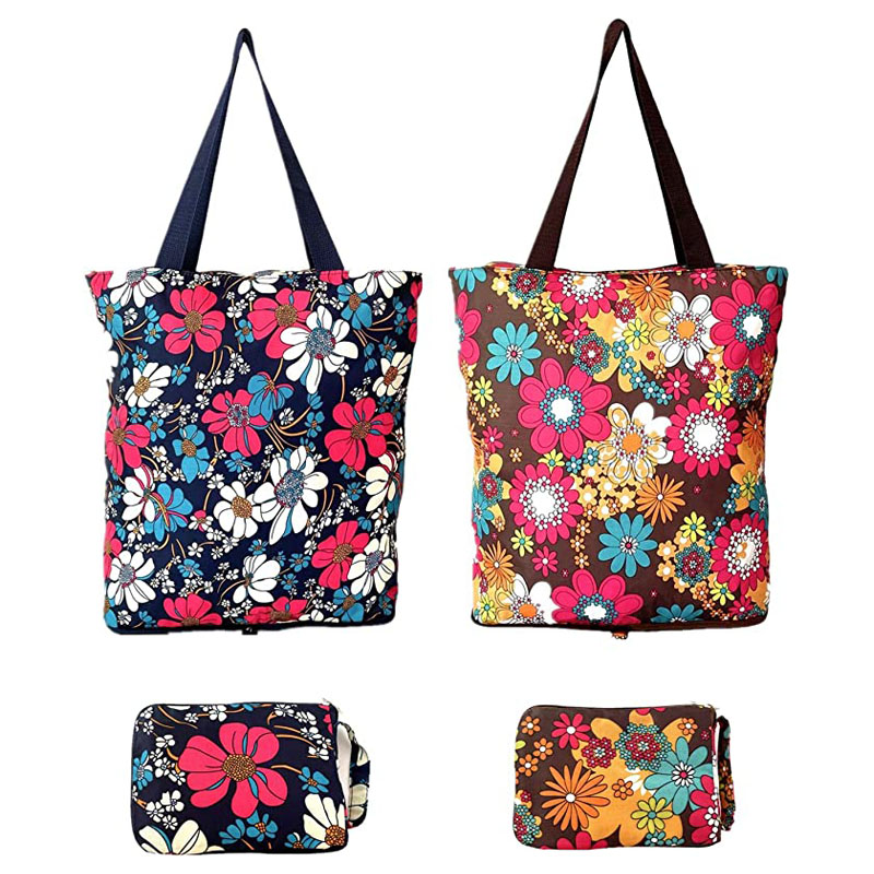 Mabulukon nga Floral Lightweight Shopping Bag