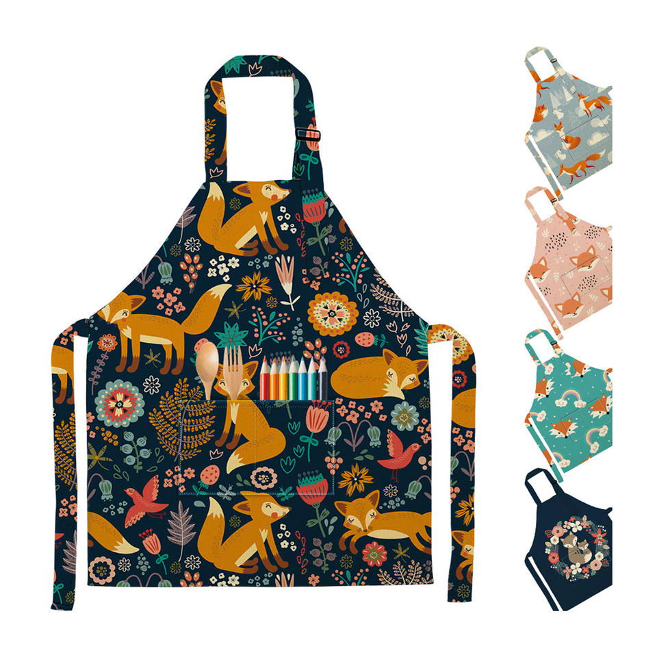 Cute nga Cartoon Printing Kids Apron