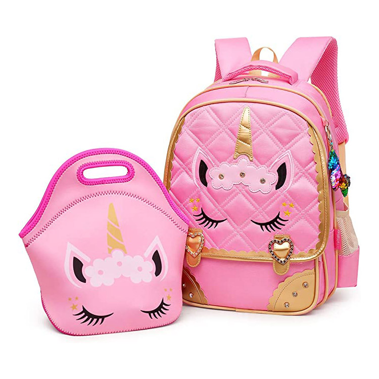 Cute Unicorn Waterproof Princess Estudyante Schoolbag