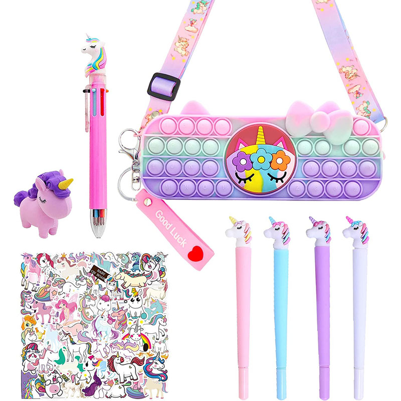 Unicorn Pencil Case Unicorn Stationary Set para sa mga Batang Babaye